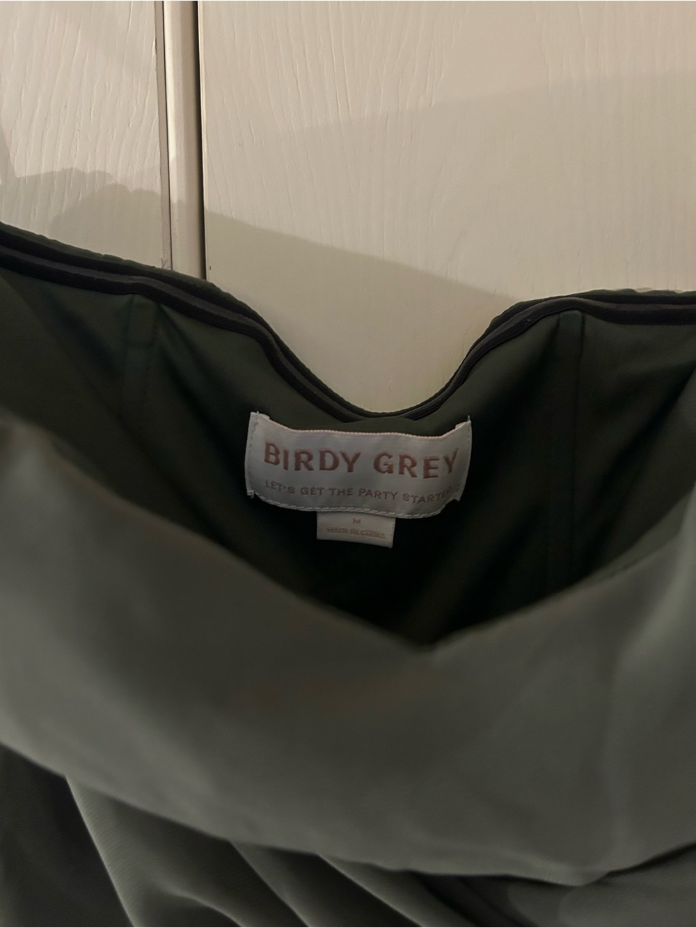 Birdy Grey Mia Dress Matte Satin Eucalyptus - Picture 6 of 7